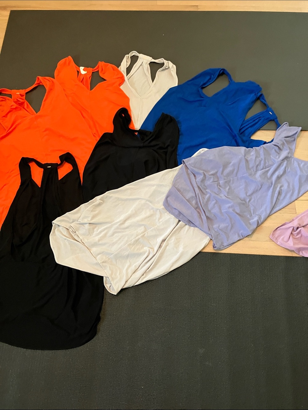 Lucy Women’s Tank Tops Pack - Orange, Black, Blue, Lavender, Cream